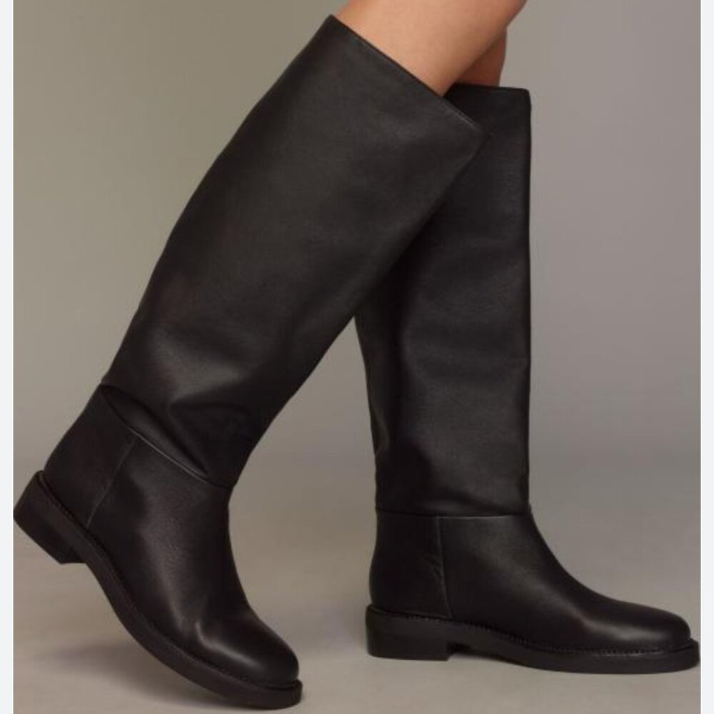 Elegant Black Heeled Boots